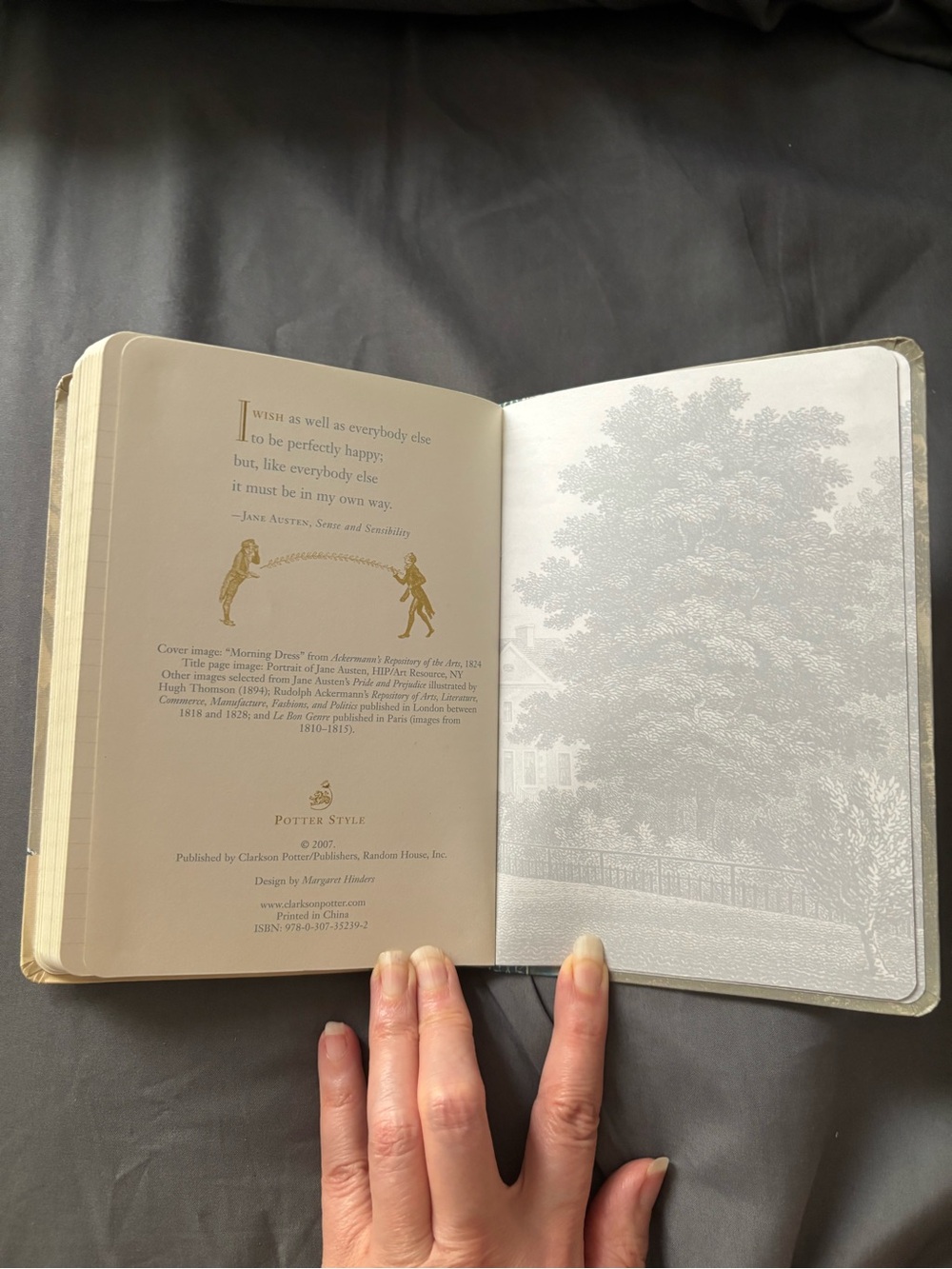 Jane Austen Blue Illustrated Journal - Picture 5 of 6